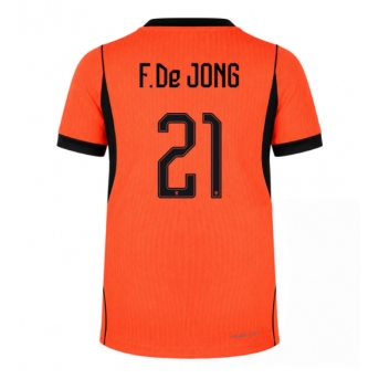 Billige Fotballdrakt Nederland Frenkie de Jong #21 Replika Hjemmedrakt VM 2026 Kortermet